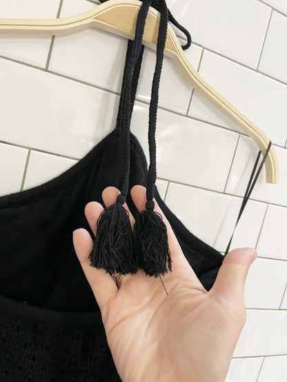 old navy crochet knit halter summer dress - good market thrift store