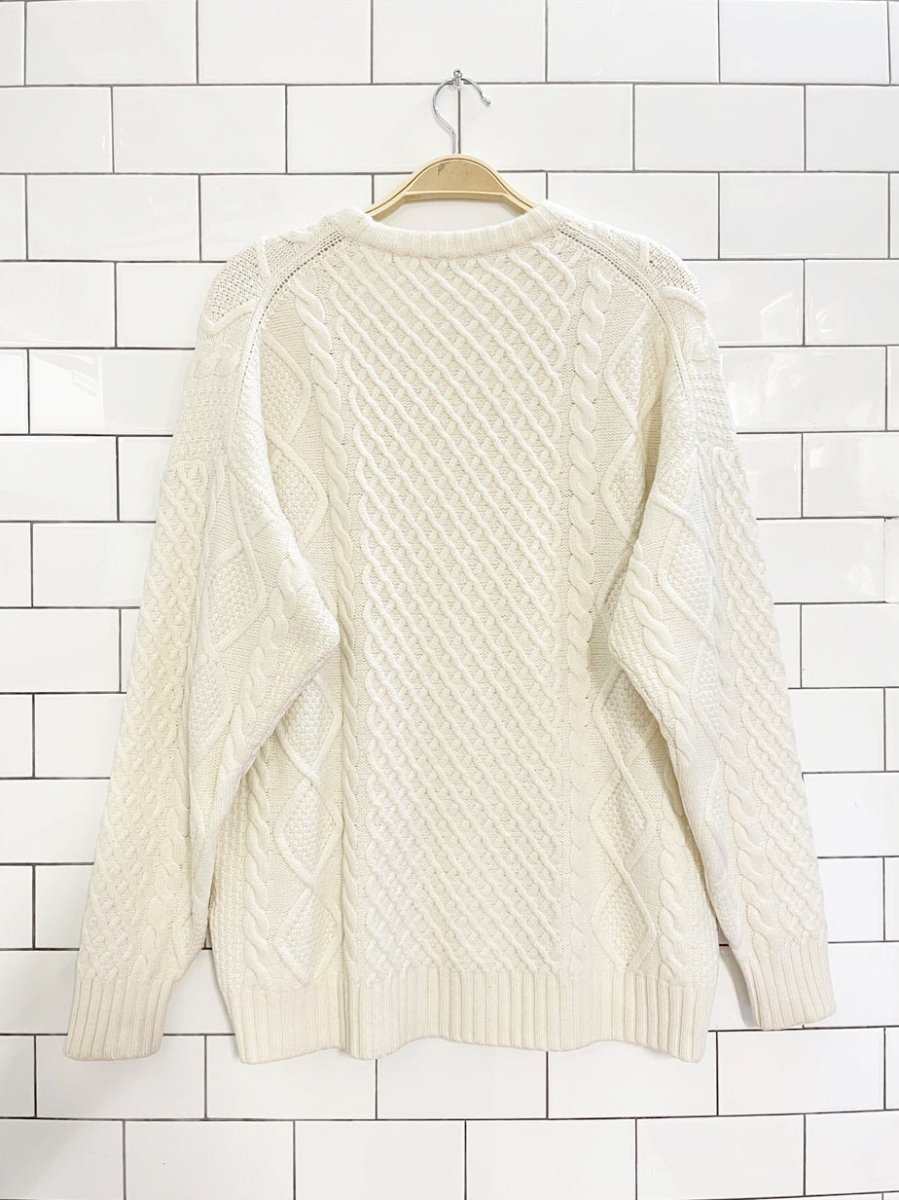 sunday best peggy merino wool - organic cotton cable knit oversized sweater | aritzia - good market thrift store