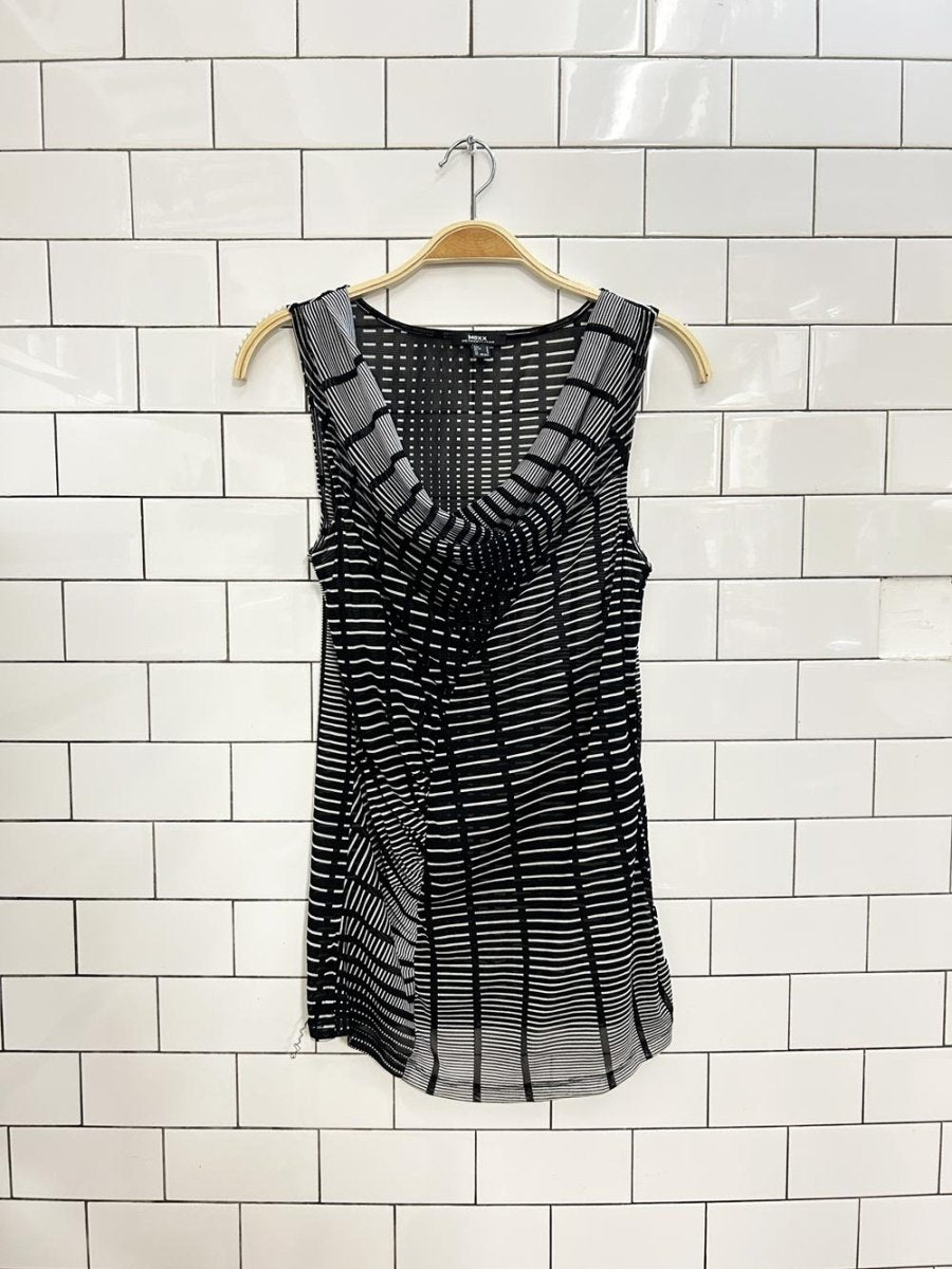 vintage 00s mexx ruched mesh cowl neck top - good market thrift store