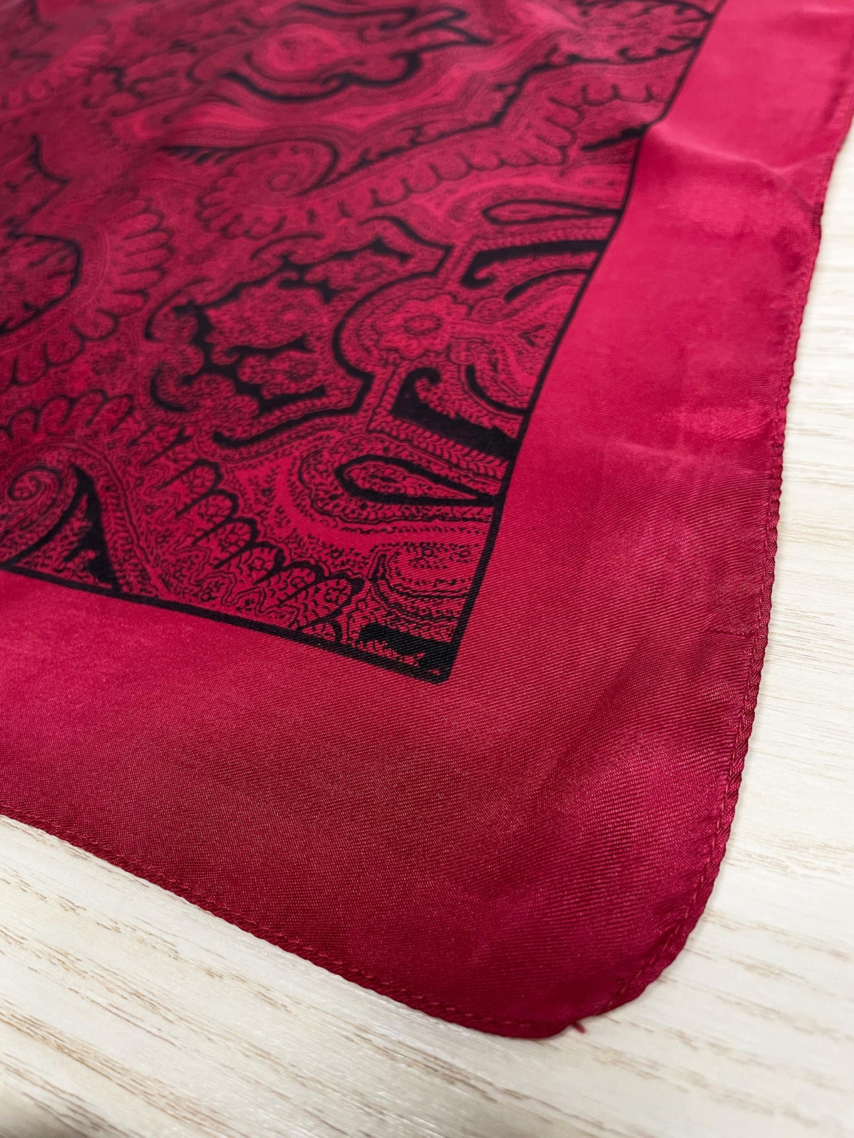 vintage liberté 100% silk paisley square scarf | made in England