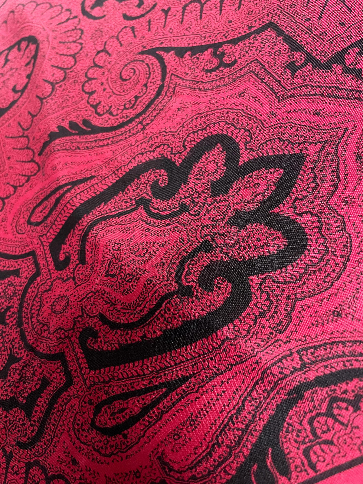 vintage liberté 100% silk paisley square scarf | made in England