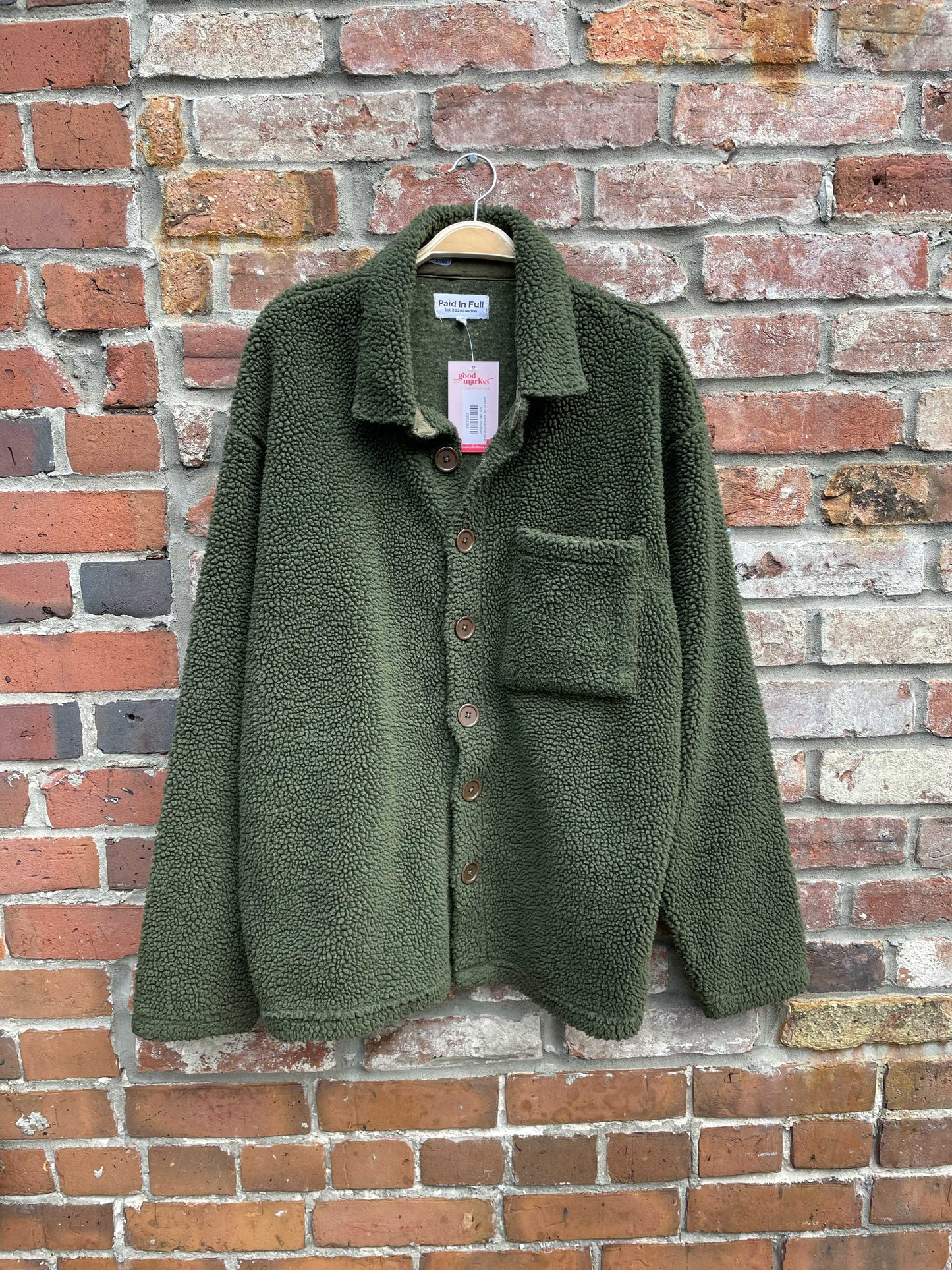 paid in full sherpa shirt jacket