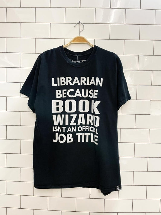 sunfrog book wizard graphic tee - good market thrift store