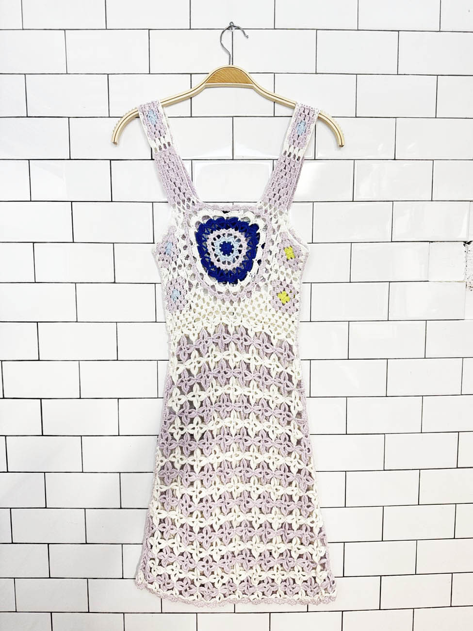 zara limited edition crochet knit mini dress