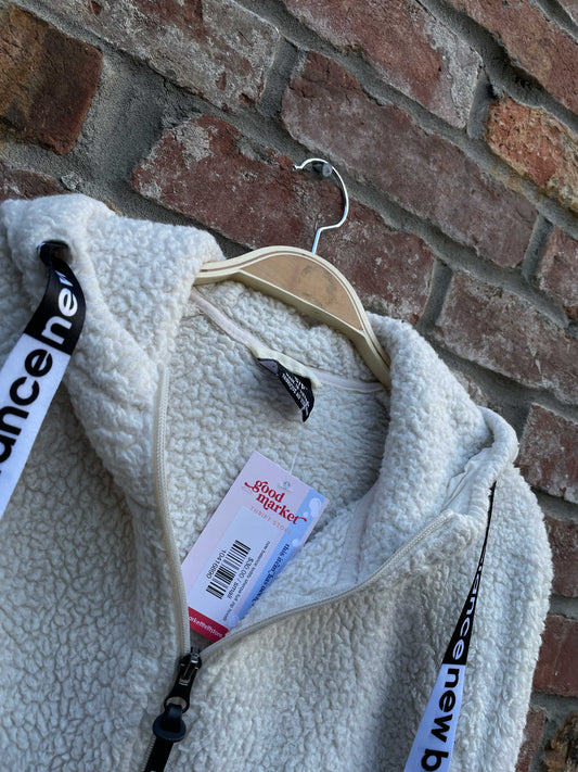 new balance teddy sherpa full zip hoodie
