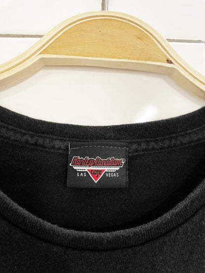vintage harley davidson cafe carp sleeve rework tee - good market thrift store