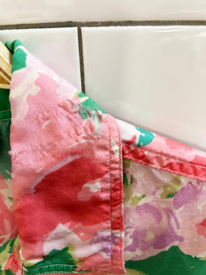 vintage 90s HER silk floral blouse - good market thrift store