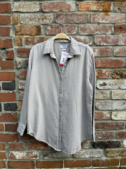 little moon gauze cotton relaxed shirt