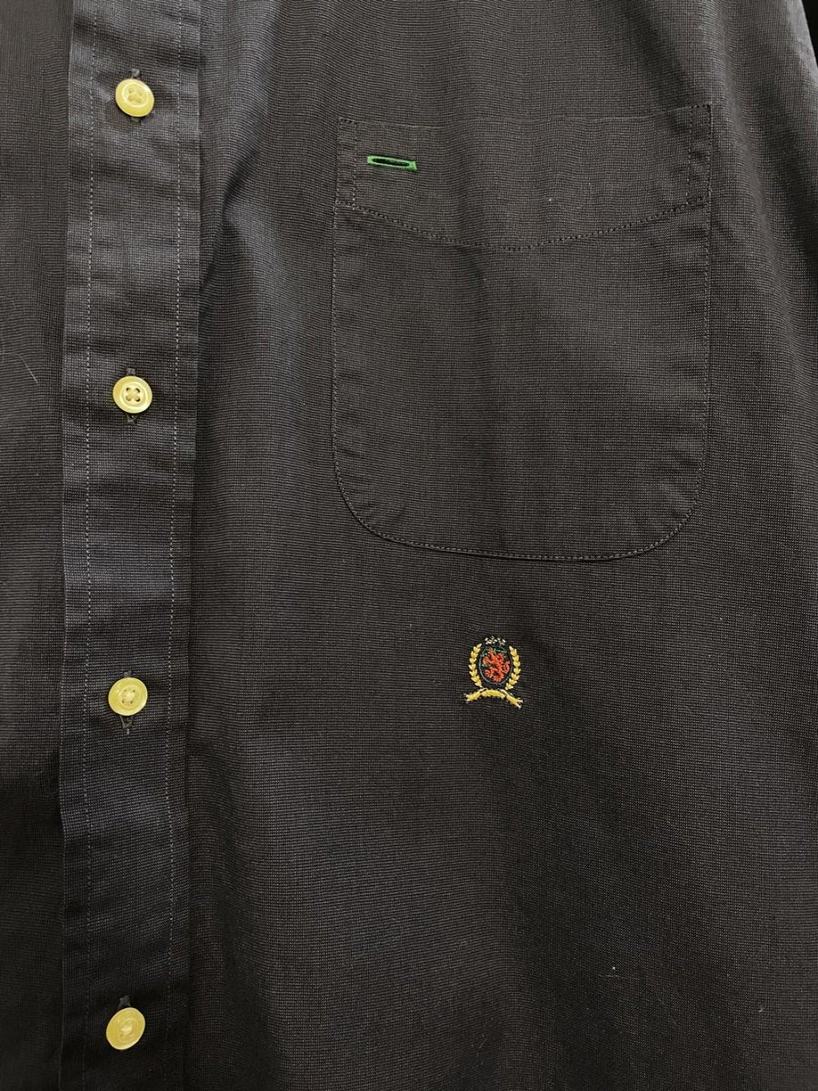 tommy hilfiger 80s 2 - ply fabric shirt - good market thrift store