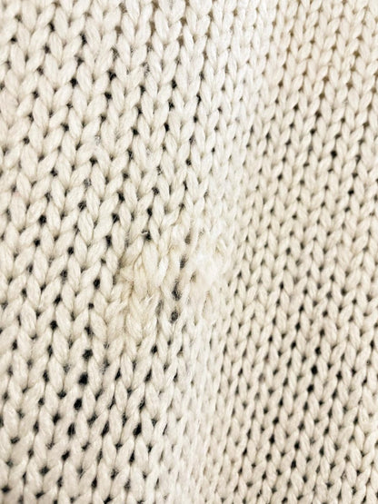 vintage 80s in private class of '63 letterman chunky knit sweater - good market thrift store