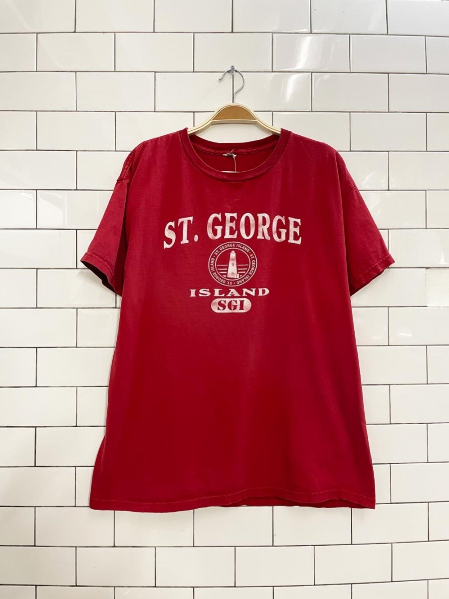 vintage 00s st george island graphic tee - good market thrift store