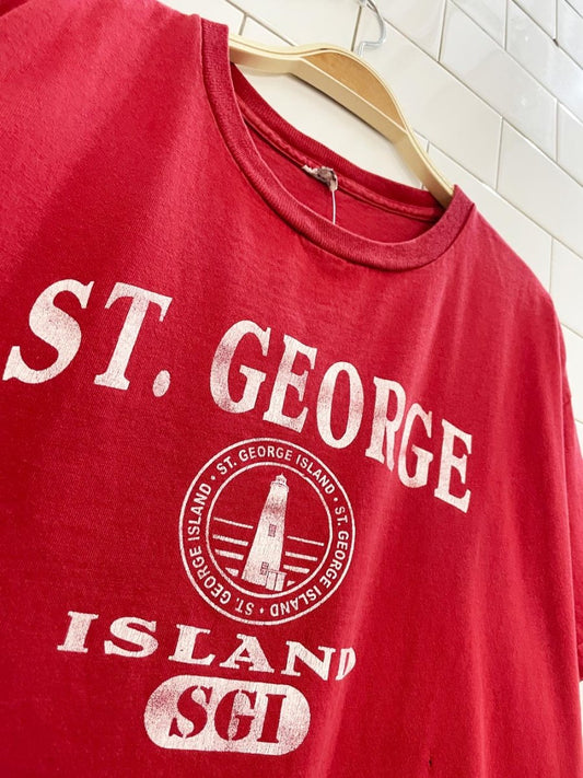 vintage 00s st george island graphic tee - good market thrift store