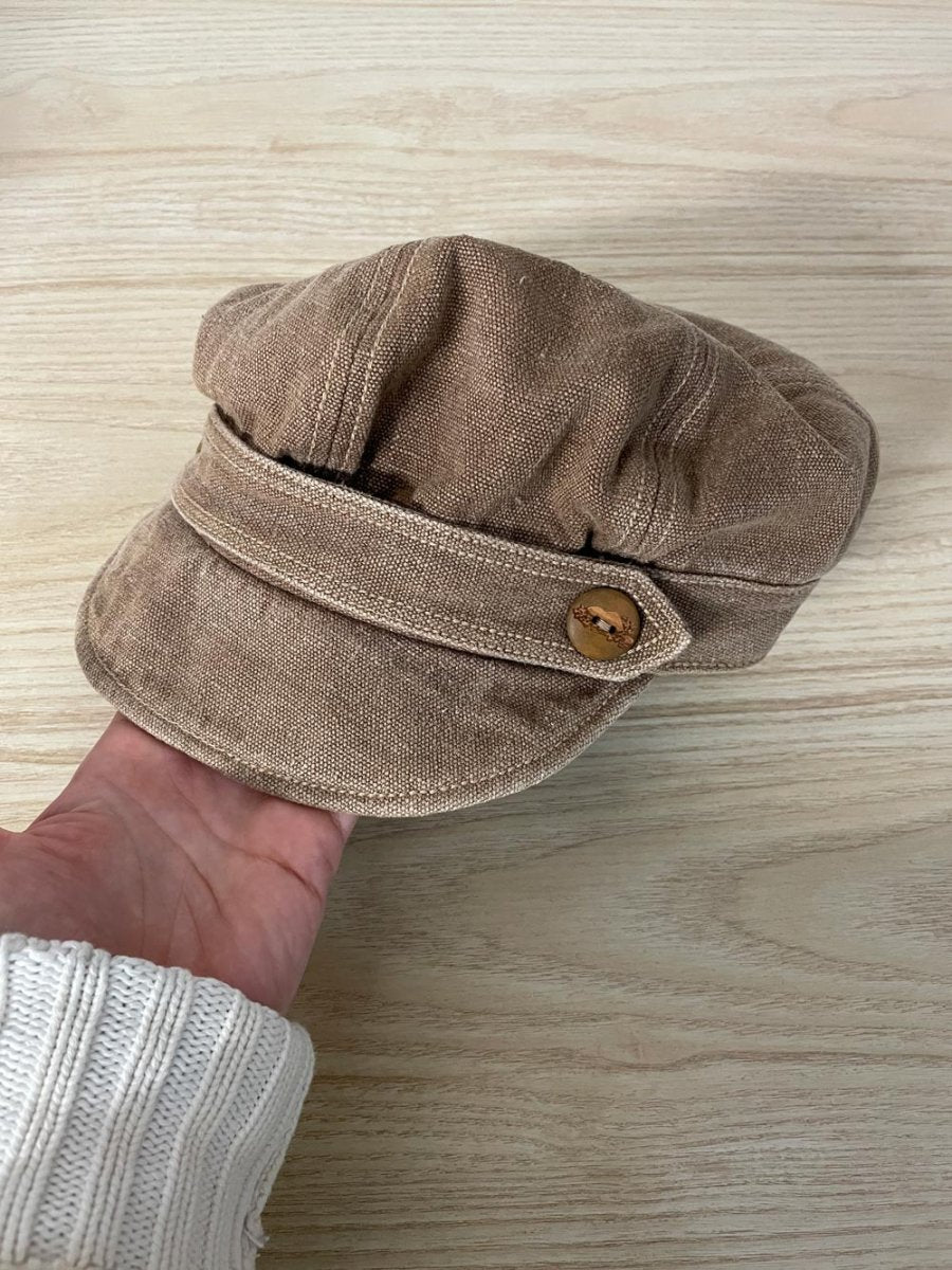 y2k roots hemp - cotton blend conductors hat - good market thrift store