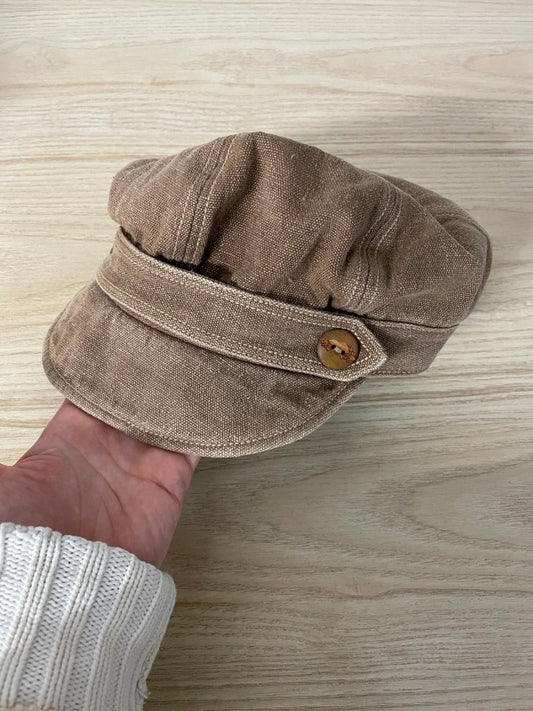 y2k roots hemp - cotton blend conductors hat - good market thrift store