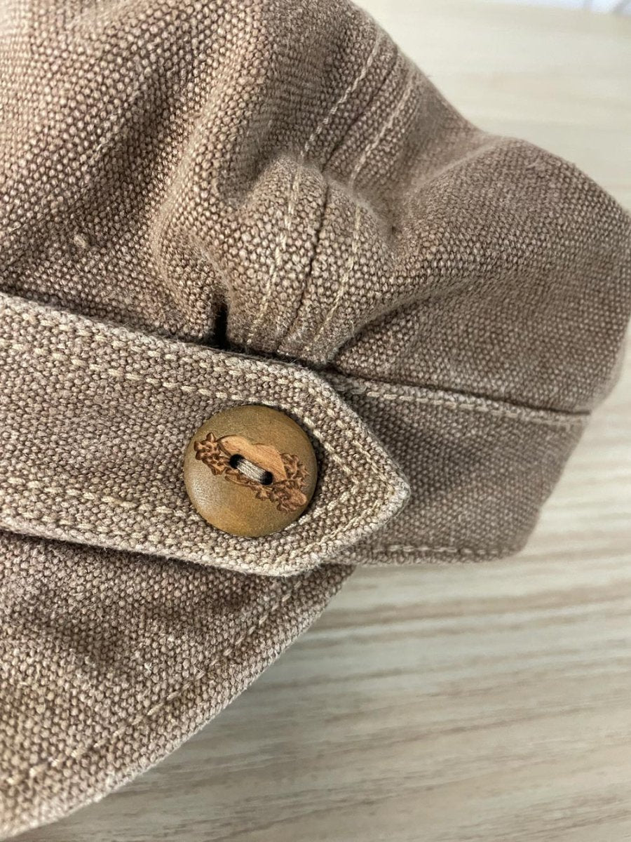 y2k roots hemp - cotton blend conductors hat - good market thrift store