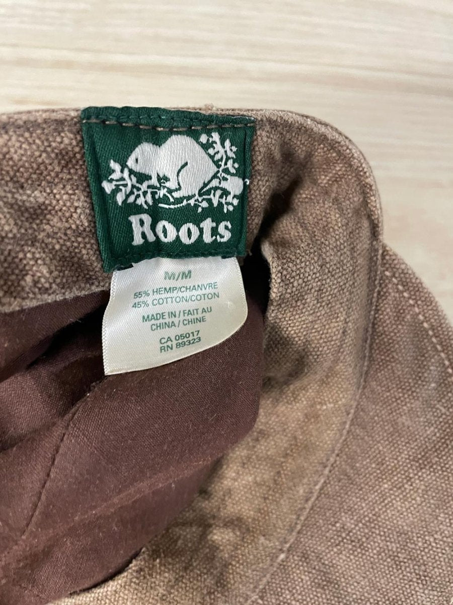 y2k roots hemp - cotton blend conductors hat - good market thrift store