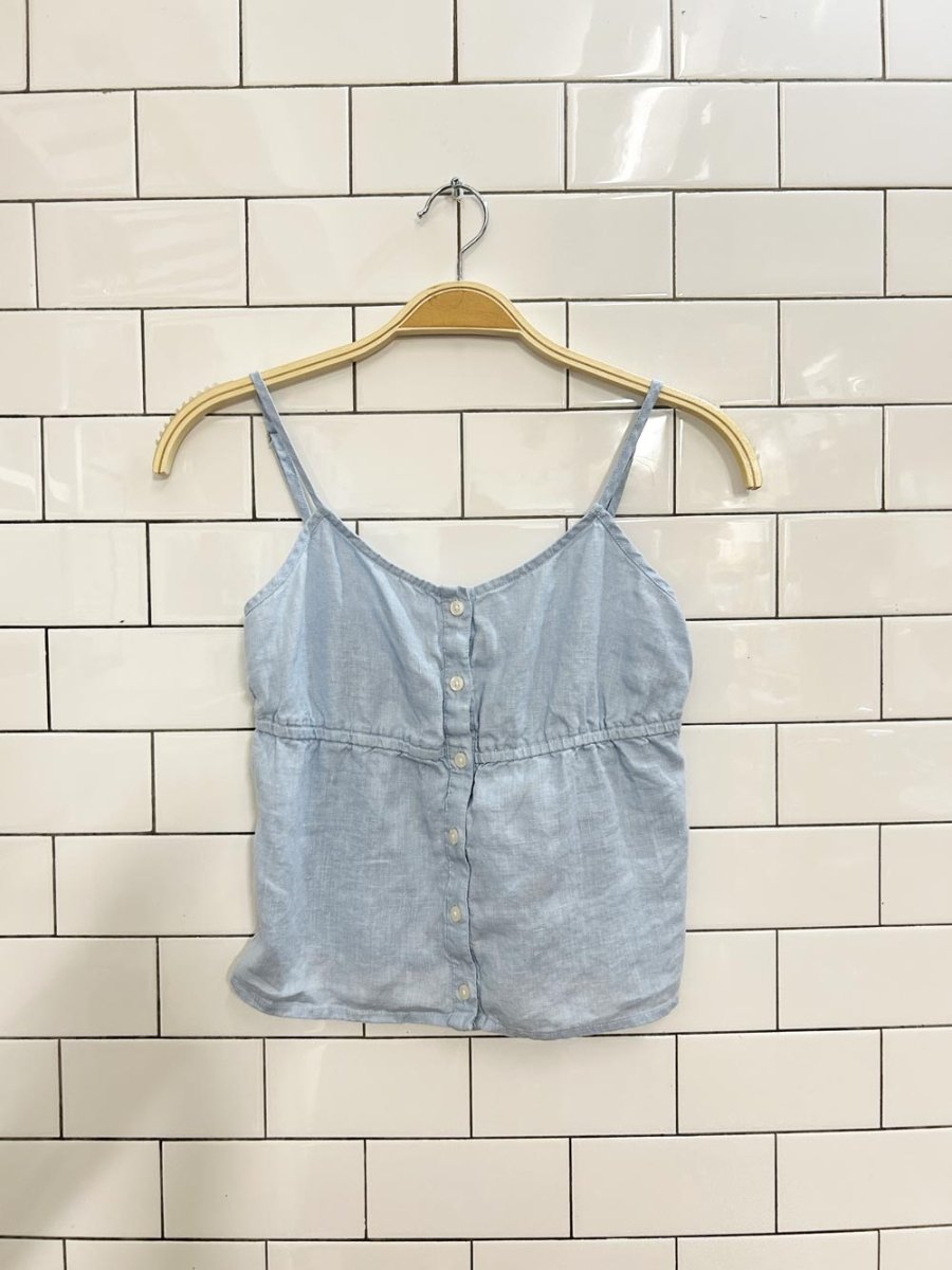 brandy melville 100% linen tank top - good market thrift store