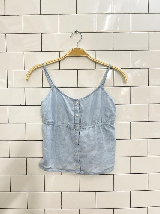 brandy melville 100% linen tank top - good market thrift store