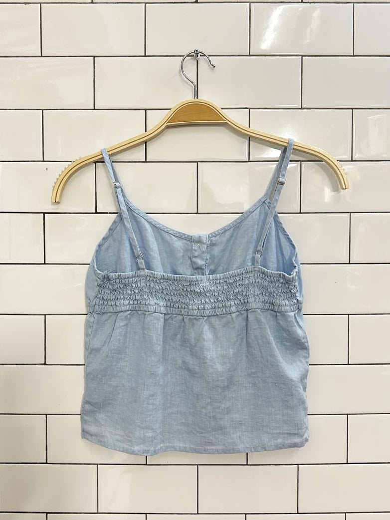 brandy melville 100% linen tank top - good market thrift store