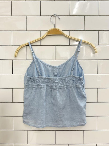 brandy melville 100% linen tank top - good market thrift store