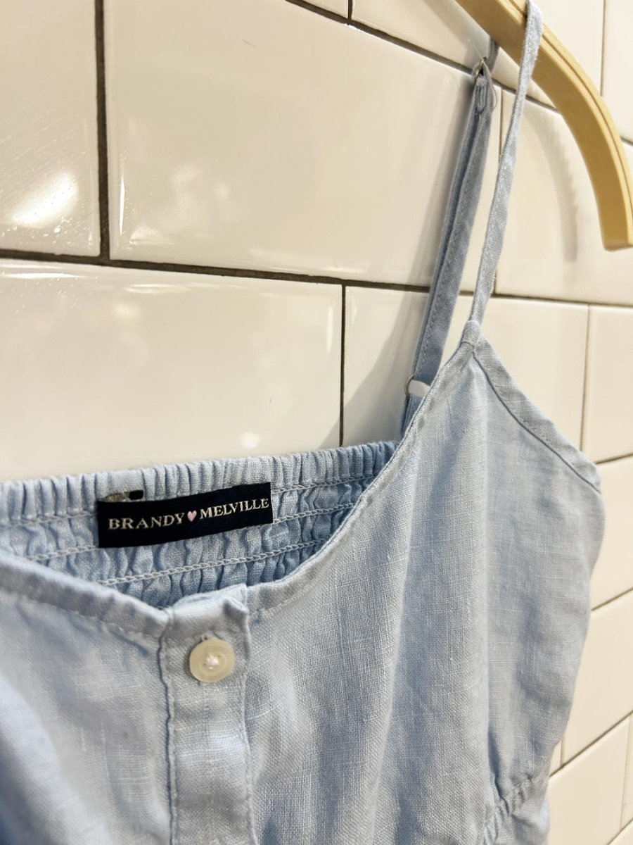 brandy melville 100% linen tank top - good market thrift store