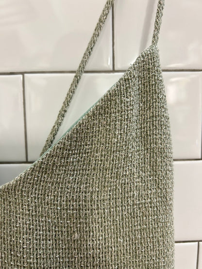 vintage 00s woven summer mini dress - good market thrift store