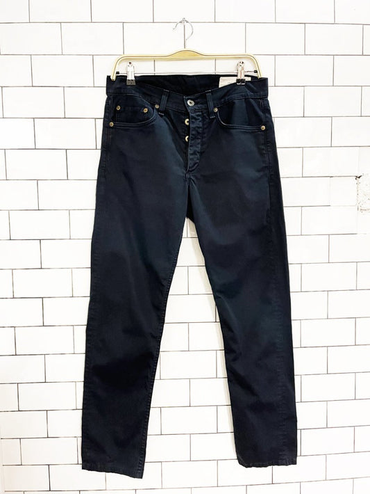 rag & bone standard issue fit cotton - blend button fly pants - good market thrift store