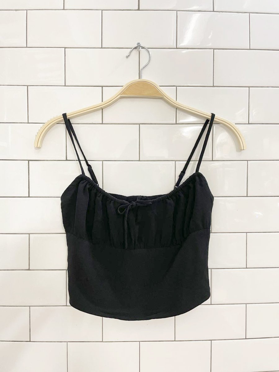 sunday best delilah ruched tie front tank | aritzia - good market thrift store