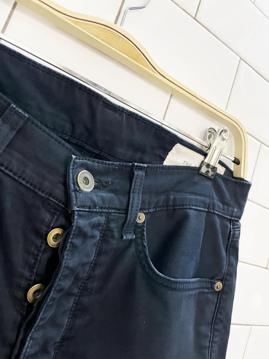 rag & bone standard issue fit cotton - blend button fly pants - good market thrift store