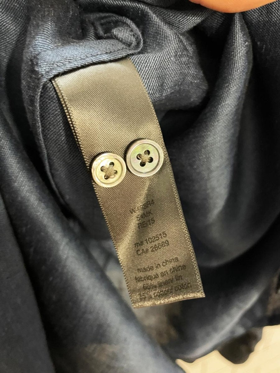 john varvatos linen - blend sateen shirt - good market thrift store