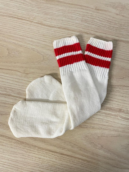 vintage 80s stripe varsity tube sock - good market thrift store