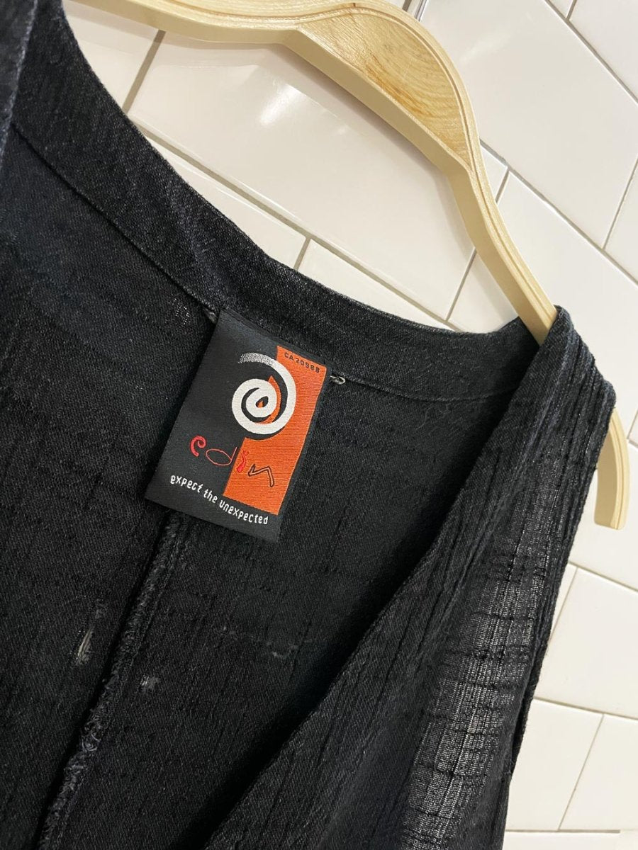 vintage 90s edin grunge textured vest top - good market thrift store