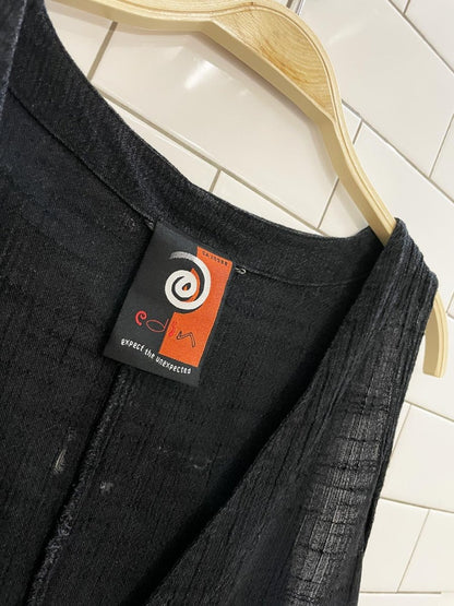 vintage 90s edin grunge textured vest top - good market thrift store