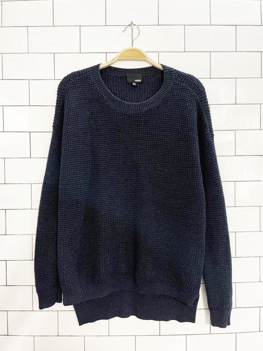 wilfred free isabelle 100% merino wool waffle knit sweater | aritzia - good market thrift store