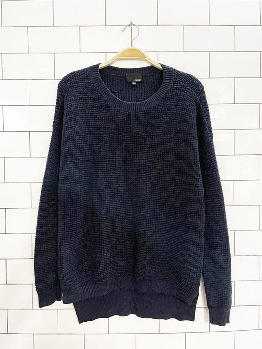 wilfred free isabelle 100% merino wool waffle knit sweater | aritzia - good market thrift store