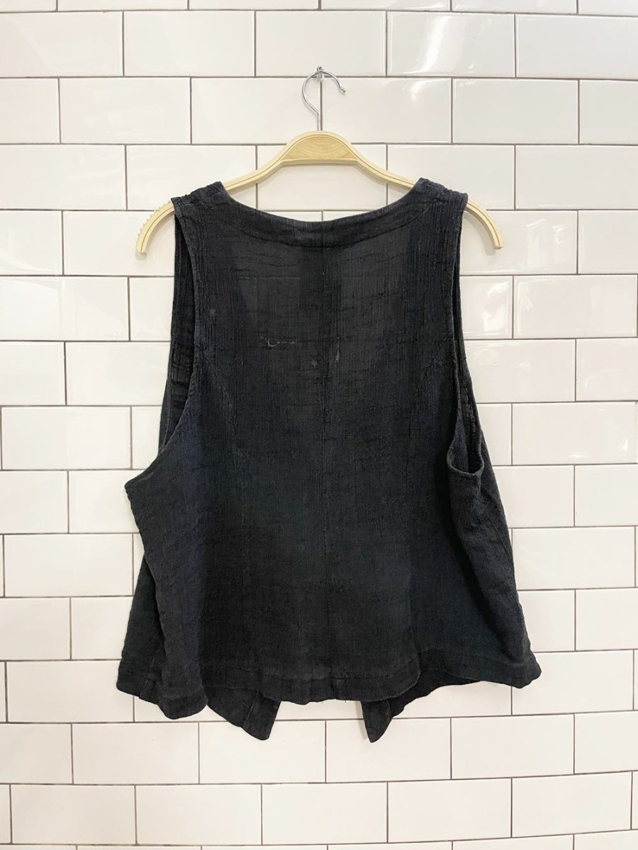 vintage 90s edin grunge textured vest top - good market thrift store
