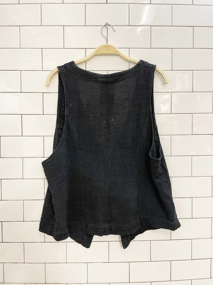 vintage 90s edin grunge textured vest top - good market thrift store