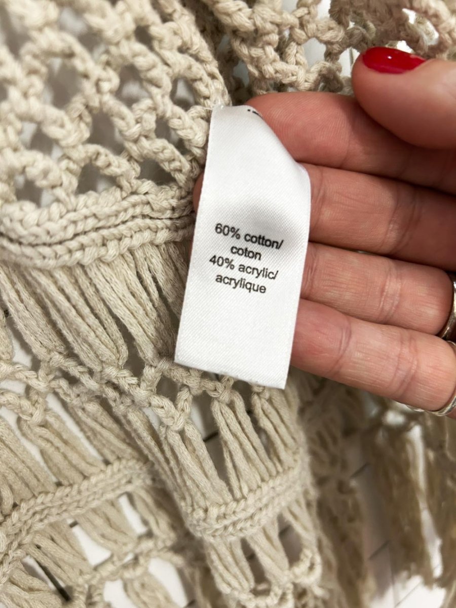 maurices boho crochet fringe vest - good market thrift store