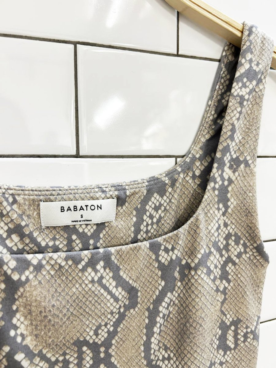 babaton contour snake print thong body suit | aritzia - good market thrift store