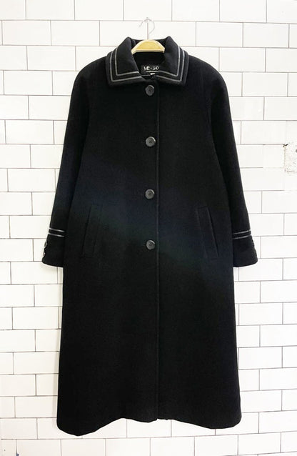 vintage me - jay wool - cashmere wool coat | made in Italy - good market thrift store