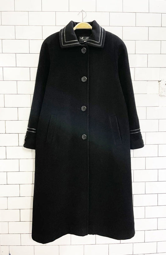 vintage me - jay wool - cashmere wool coat | made in Italy - good market thrift store