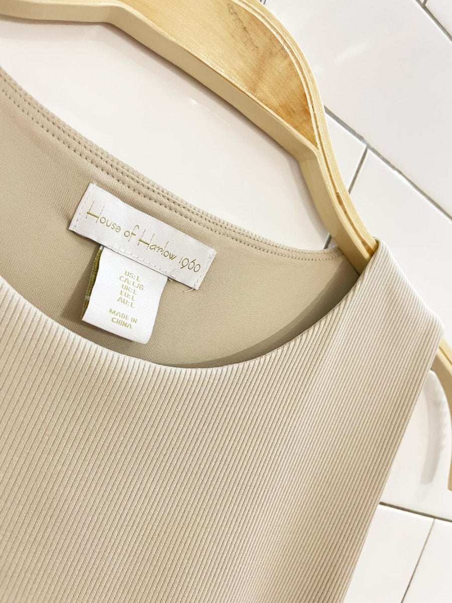 house of harlow 1960 high neck ribbed bodysuit - good market thrift store