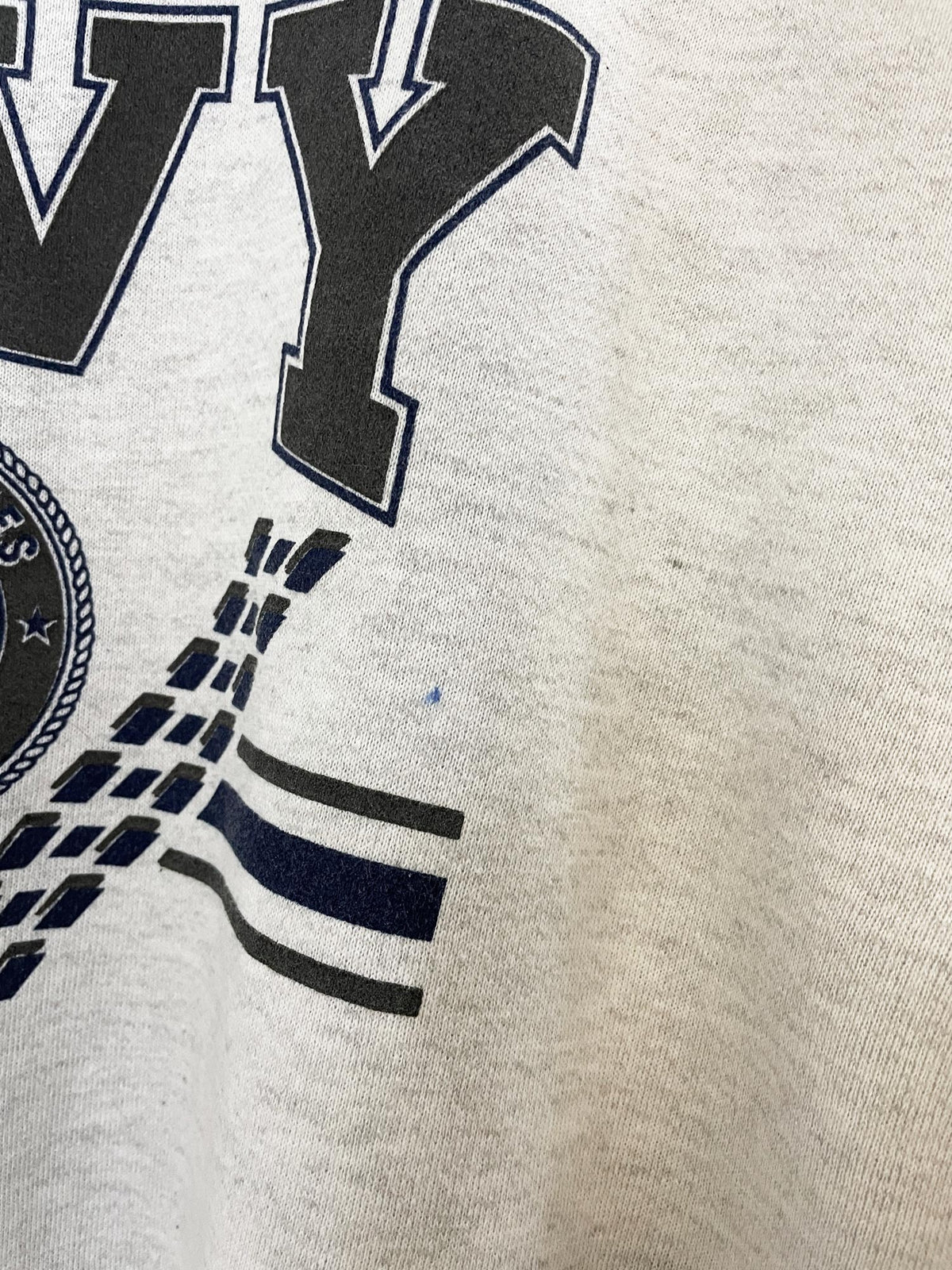 vintage 90s mj soffe US navy graphic sweatshirt | made in USA | double sided
