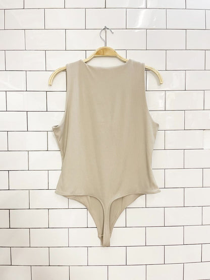 house of harlow 1960 high neck ribbed bodysuit - good market thrift store