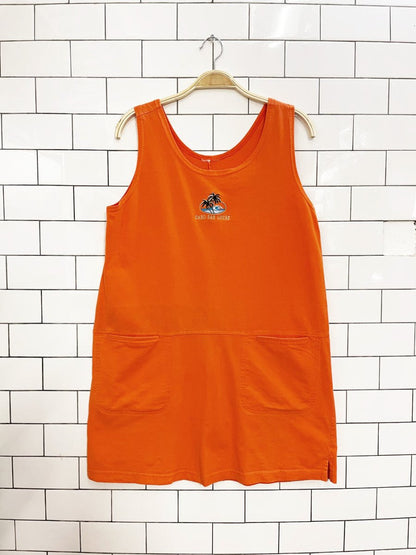 vintage 90s cabo embroidered pocket mini dress - good market thrift store