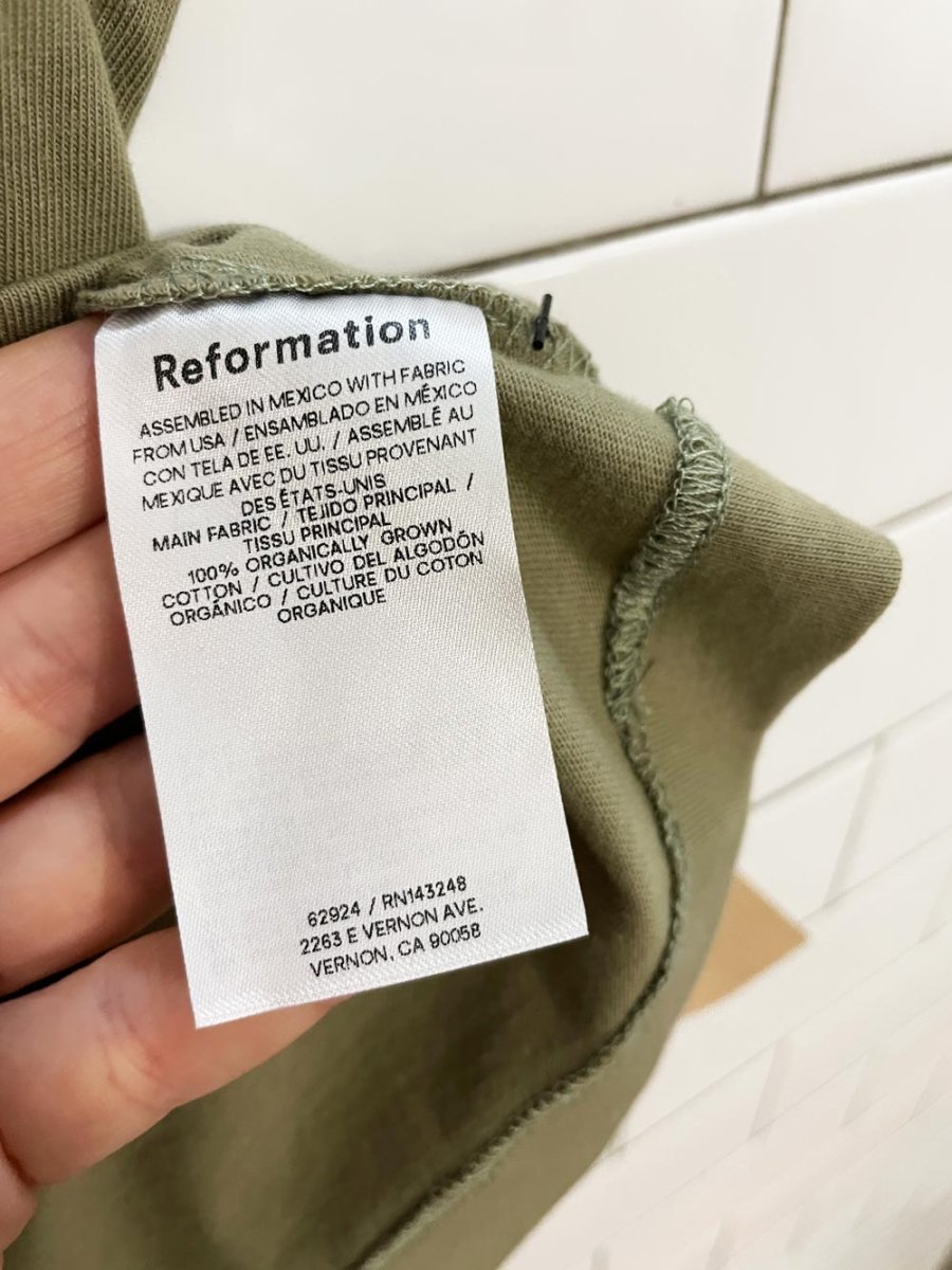 nwt reformation 2024 avery tank top - good market thrift store