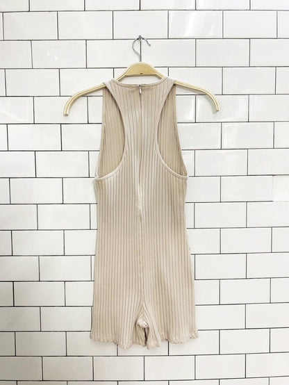 zara chunky ribbed racer back romper - good market thrift store