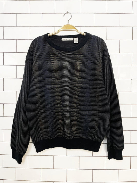 vintage 00s geoffrey beene merino wool-blend 3D knit sweater