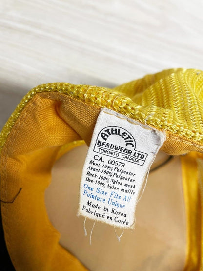 vintage 80s honey bee patch trucker hat | athletic headwear ltd. - good market thrift store