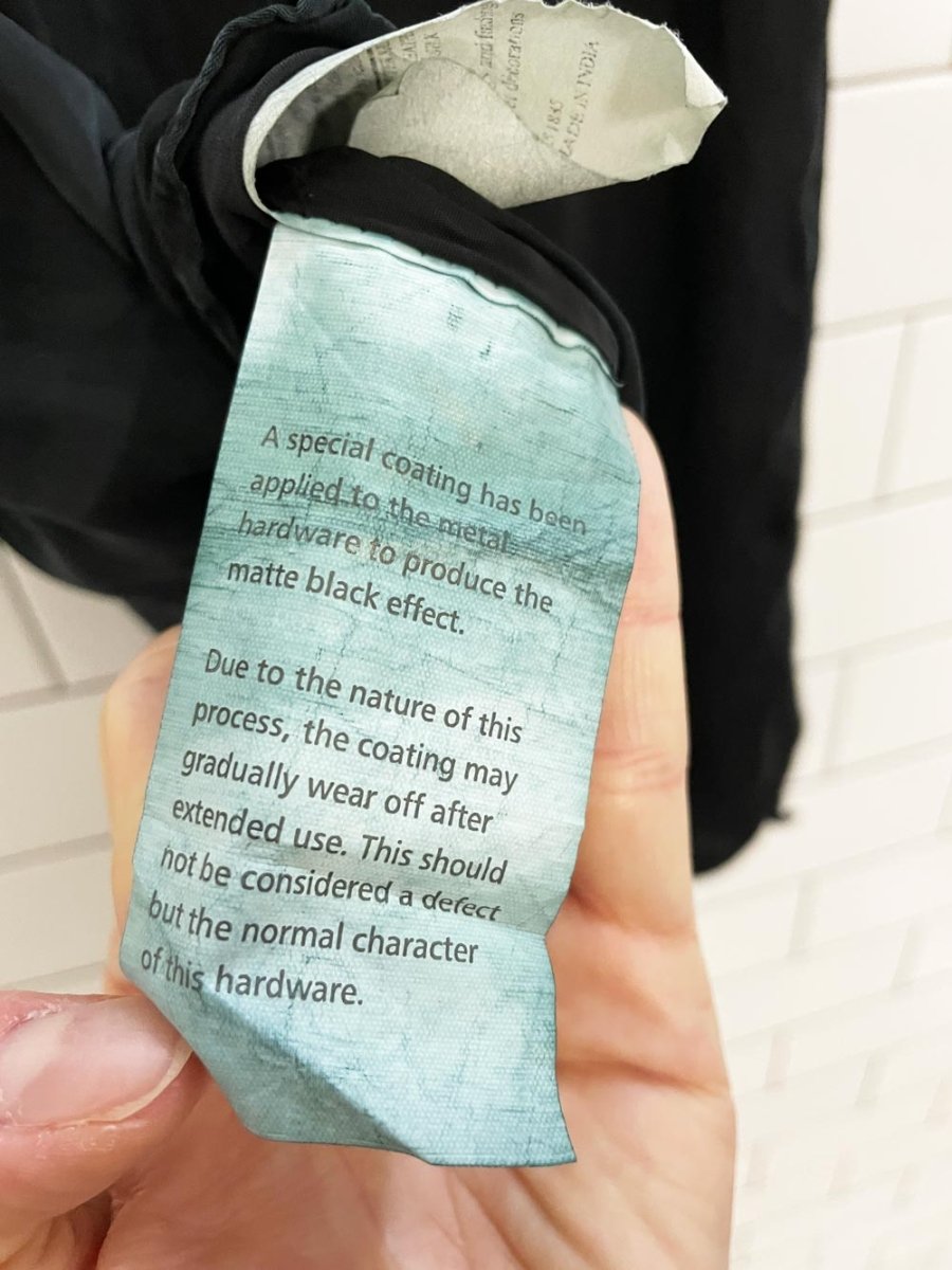 LM studio 100% silk tank with leather trim - good market thrift store